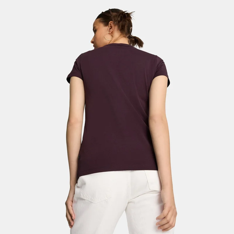 PUMA Women's Essentials+ Metallic Logo T-Shirt